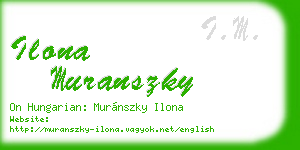 ilona muranszky business card