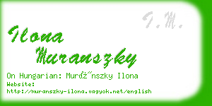 ilona muranszky business card